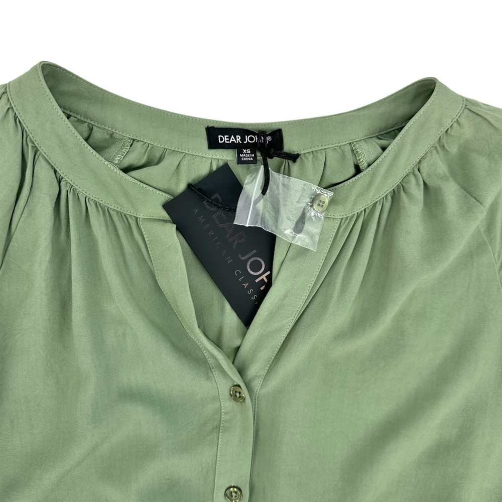 DEAR JOHN NWT size XS AUDREY BALLOON SLEEVE TOP Cottagecore boho‎ western - Picture 3 of 5